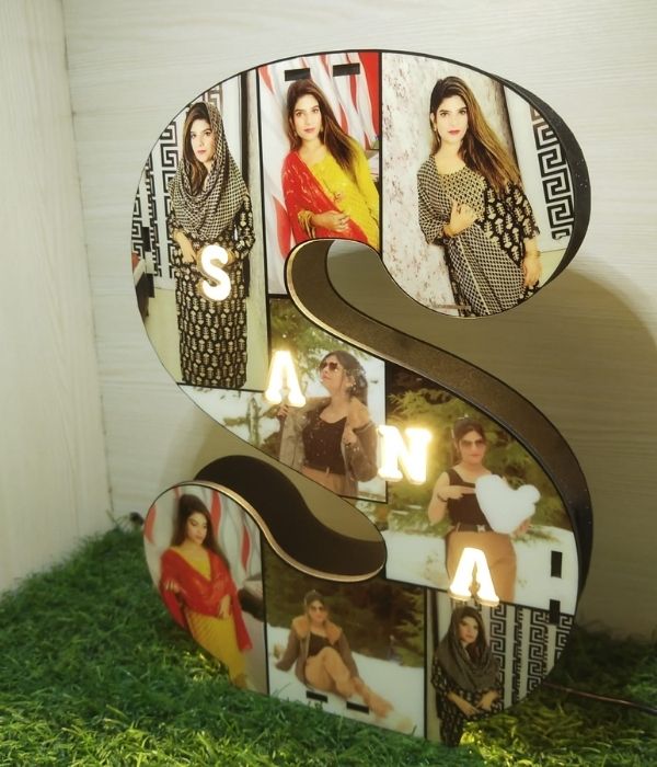Customized Alphabet  LED letter with Name & photo