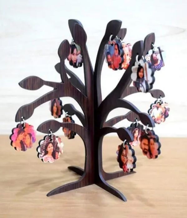 Customized Tree with 12 Hanging Leaf Frame