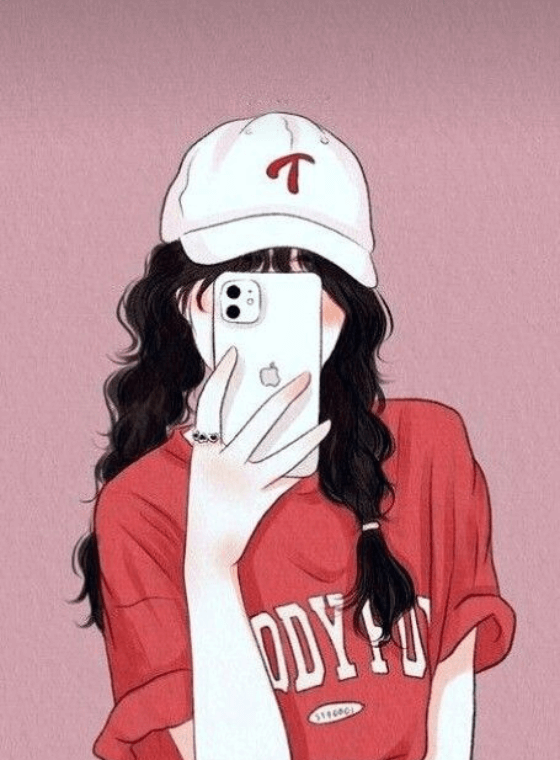 Customized Cute Girl Mobile Cover