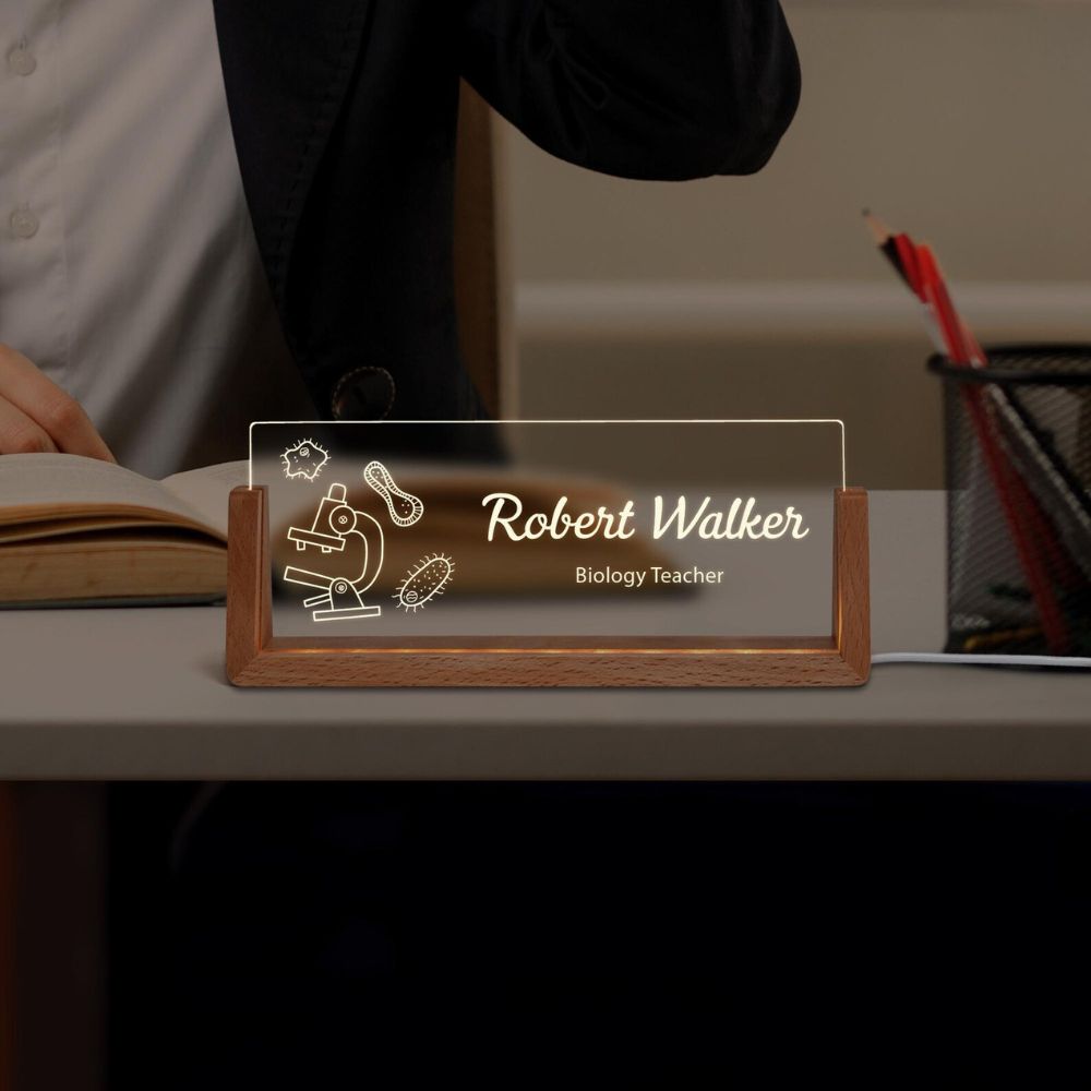 Custom LED Nameplate for Teachers