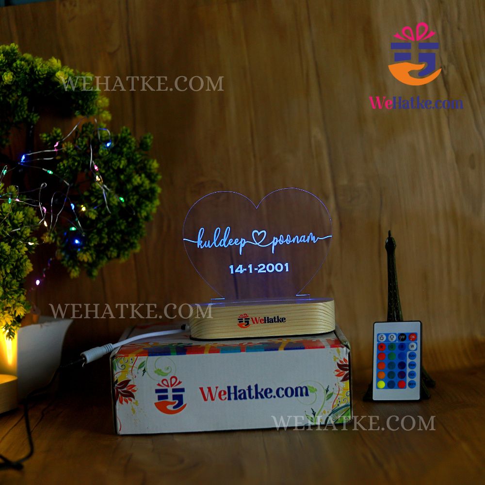 Customized 3D Illusion Lamp With Name