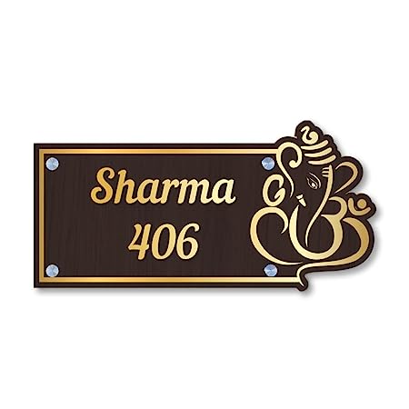 Customized Name Plate With Designer Acrylic Letters For Door
