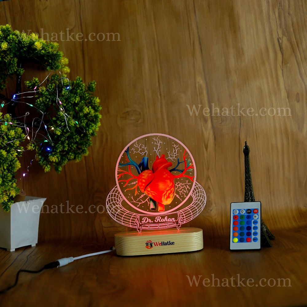Cardiologist Gift 3D Led Lamp,Heart Specialist Doctor Gift