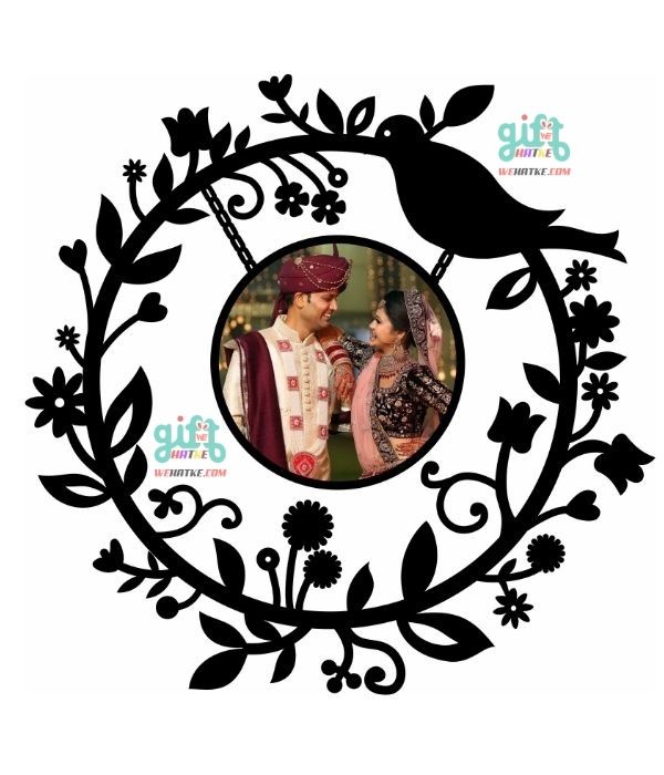 Customized Decorative Flower Frame for Couple