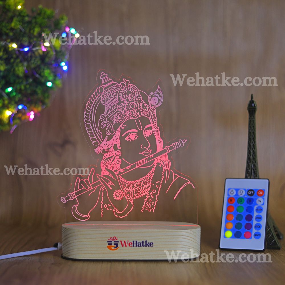 Krishna Ji 3D illusion LED Lamp