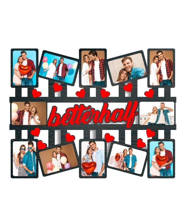 Customized Betterhalf Couple Hanging Photo Frame