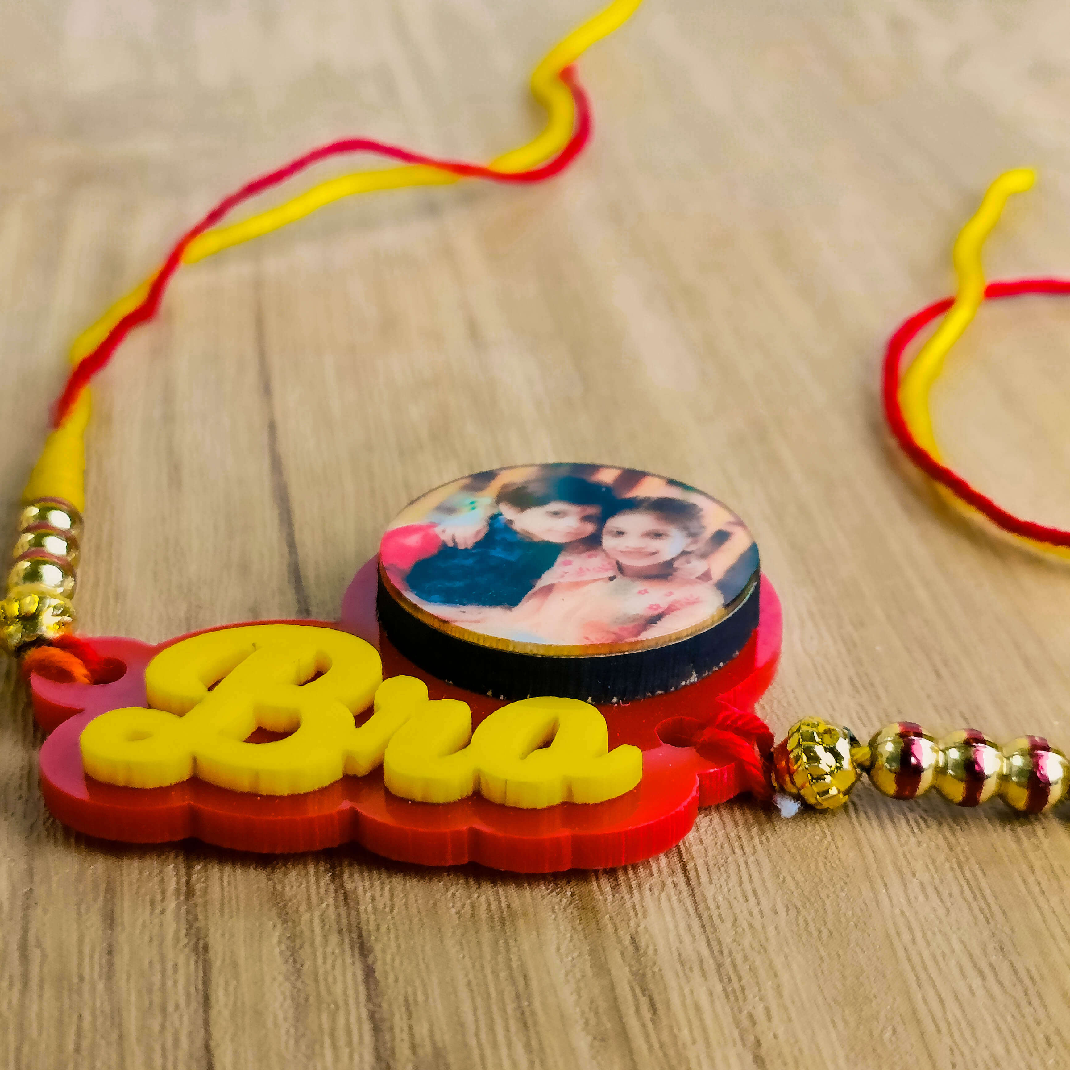 Combo of 3 Customized Photo Rakhi for Raksha Bandhan