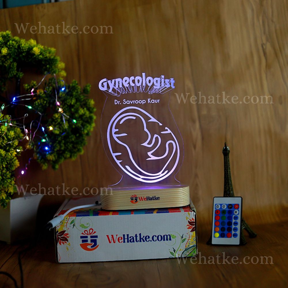 Customized 3D Gynecologist Doctor Led Lamp,