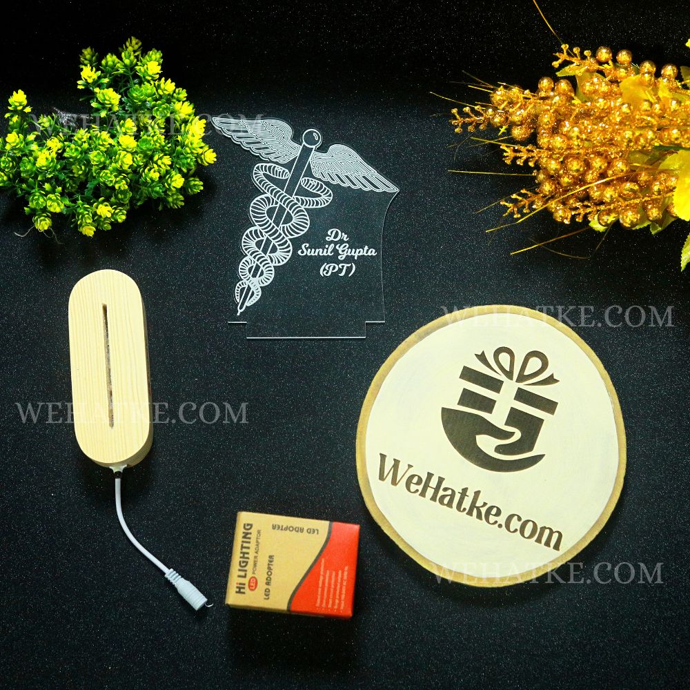 Customized Doctor Lamp With Medical Logo & Name