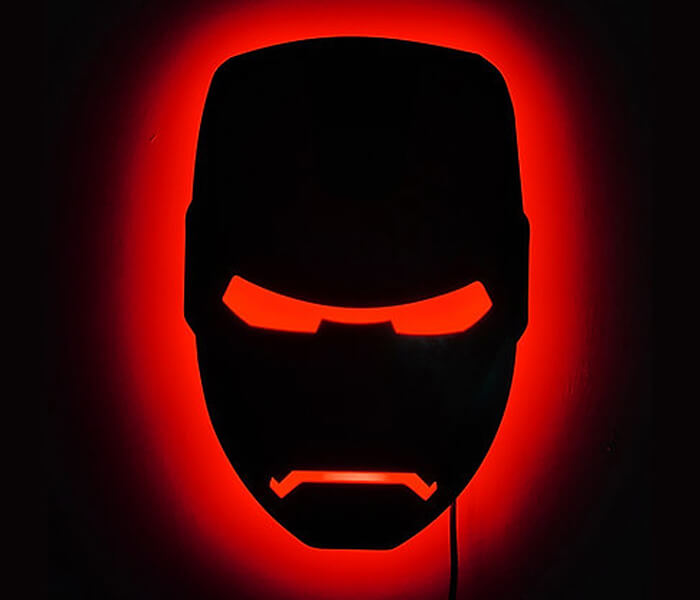 Customized Ironman Wall Hanging Led Frame