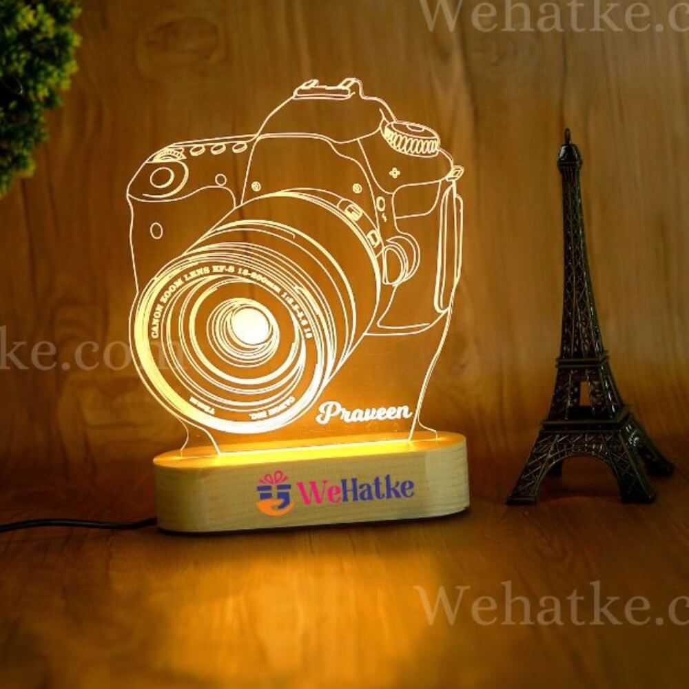 Personalized Camera 3d illusion Led Lamp With Remote