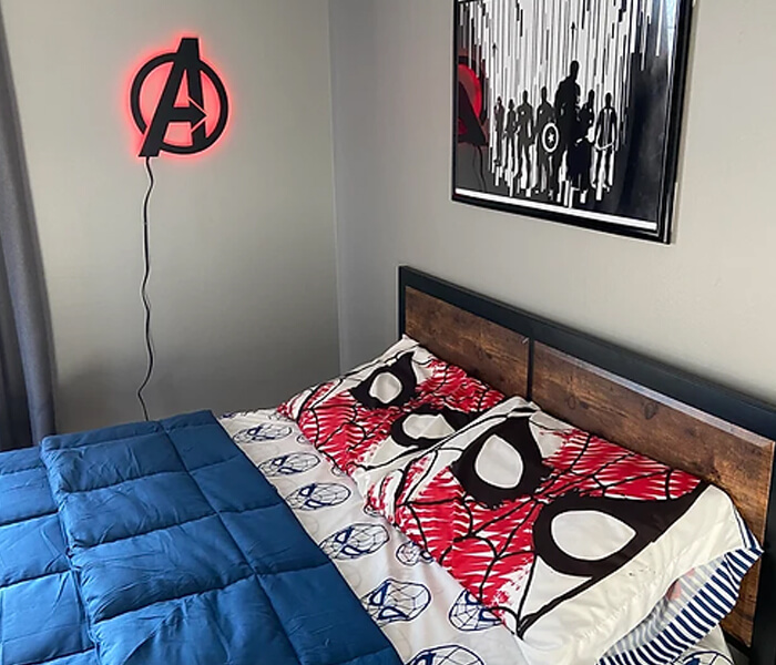 Customized Avengers Wall Hanging LED Frame with Name
