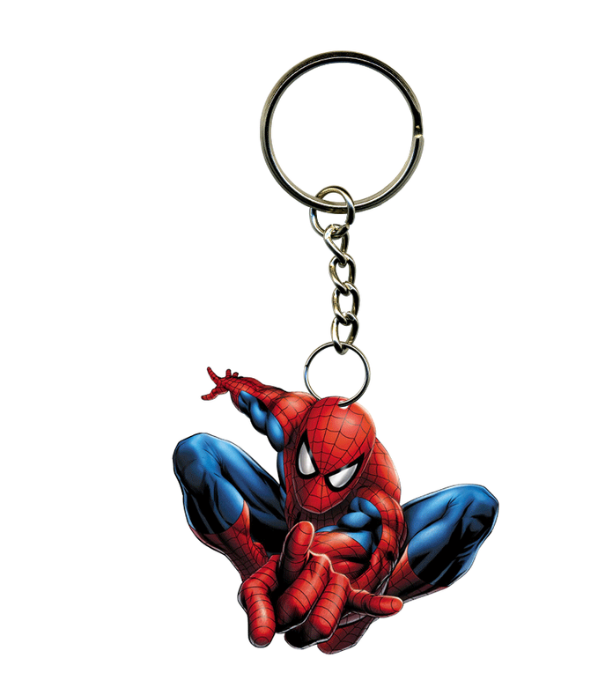 Customized spiderman cutout keychain