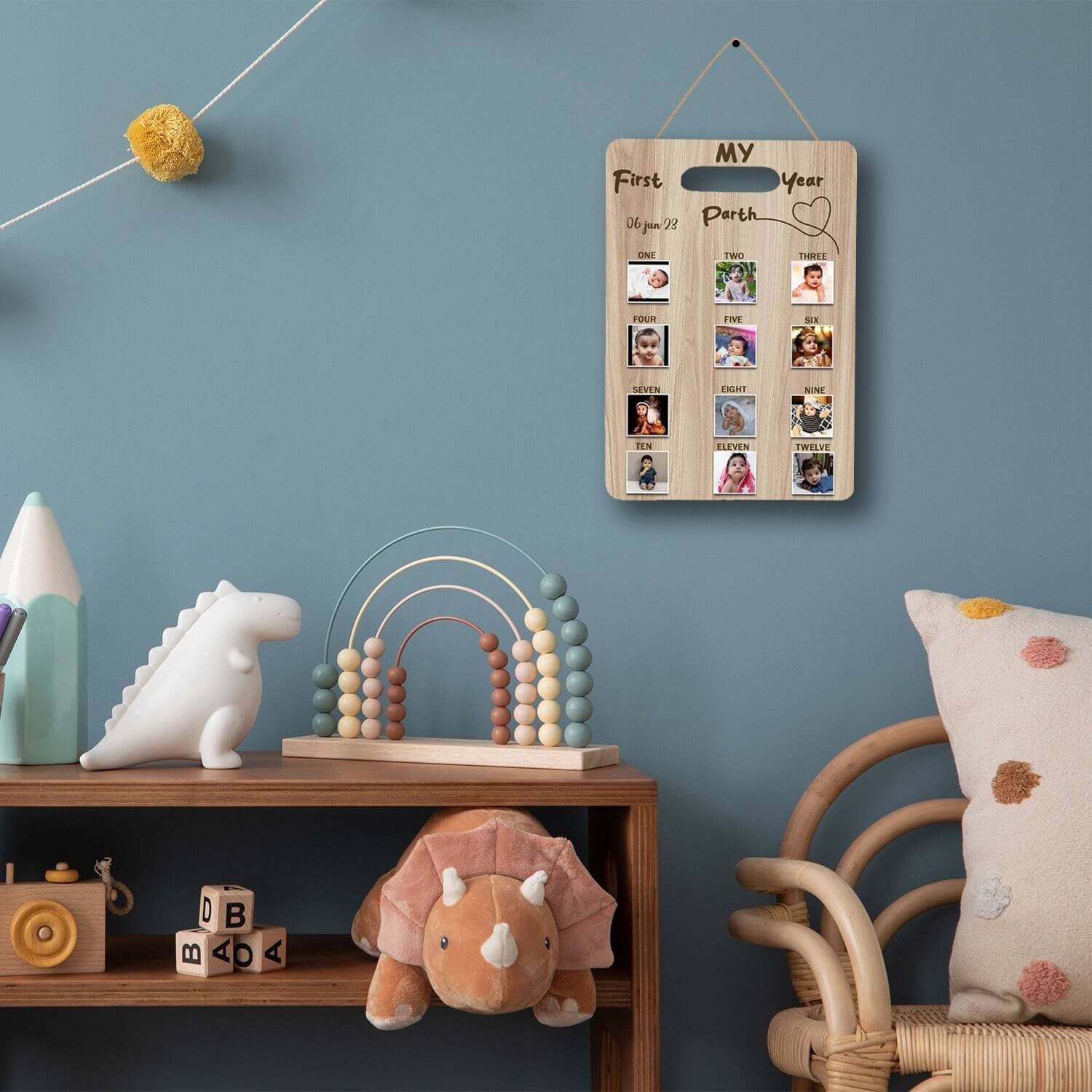 Personalized Wooden Photo Board For Kids