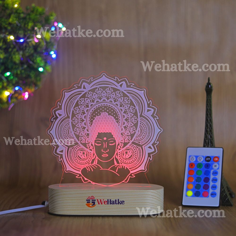 Buddha 3D Illusion Lamp