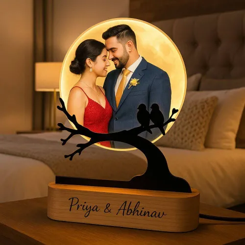Customized Moon Lamp For Couple