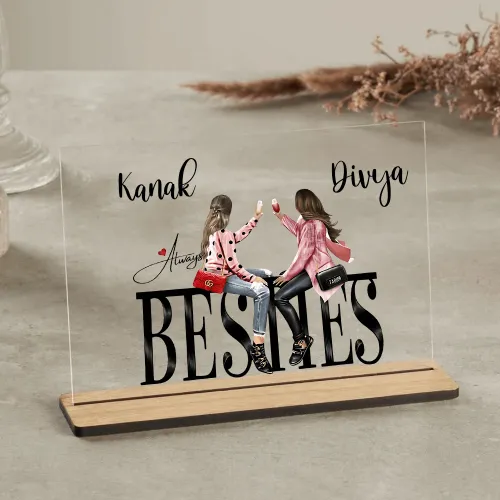 Customized table Top Plaque For Bestie