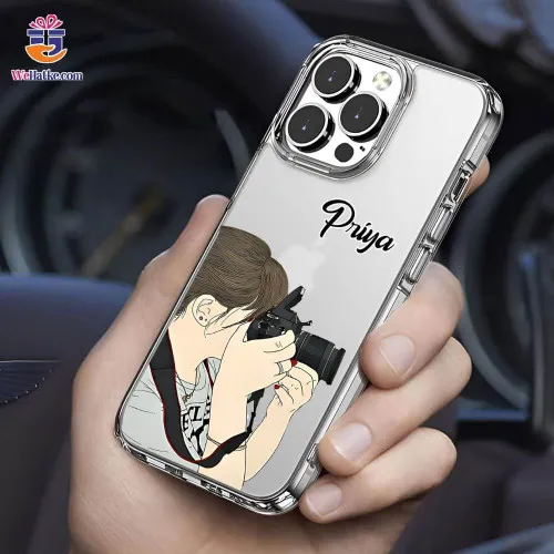 Customized Back Case For Girl Wirth Camera