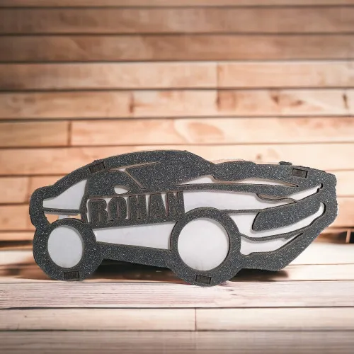 Personalized Wooden Car Lamp With Name