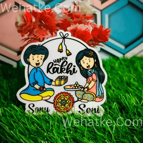 Customized Fridge Magnet For Rakhi Gift