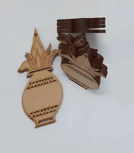 Kalash Cutout Engraved MDF