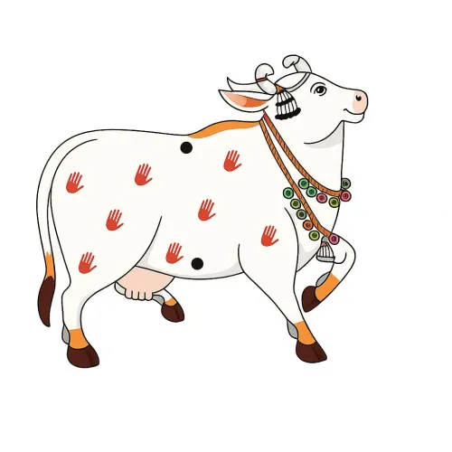 Kamdhenu Cow Wall Hanging Set of 6