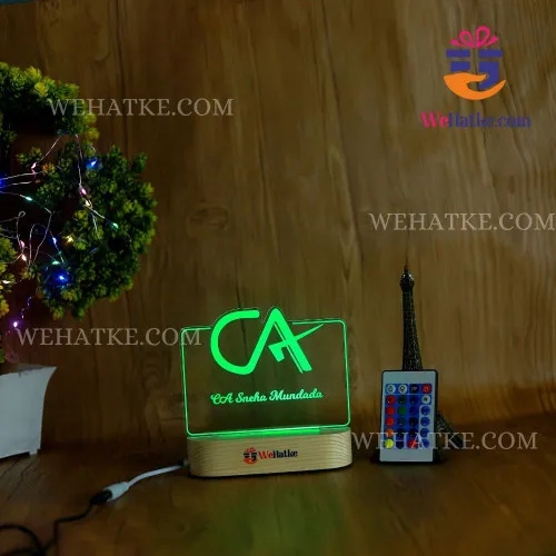 Customized 3D illusion lamp for Charted accountant ( CA )