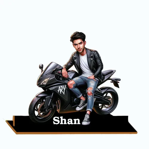 Customized Bike Caricature