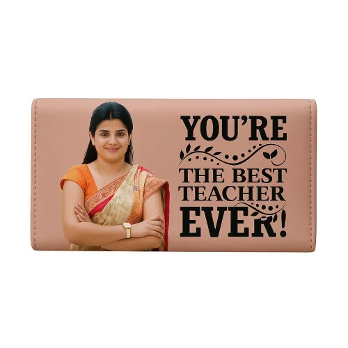 Personalized Wallet Gift For Teacher With Photo