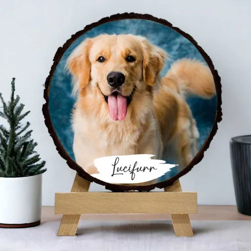 Custom Pet Photo Wooden Slice