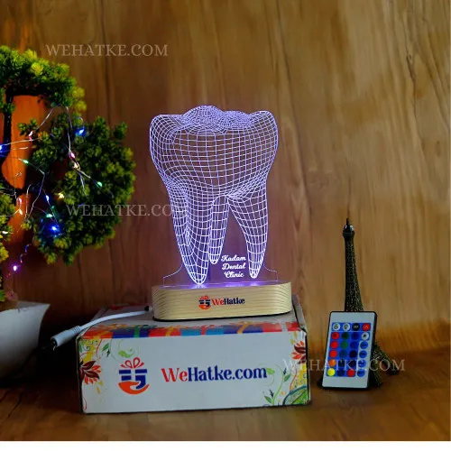 Customized teeth LED lamp with your name
