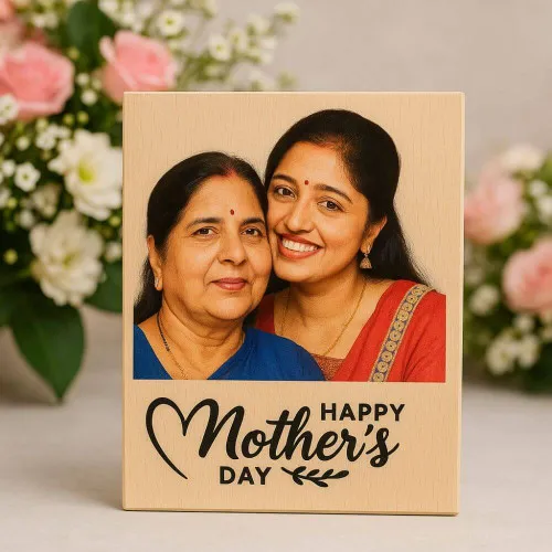 Personalized Happy Mother's Day Wooden Photo Frame