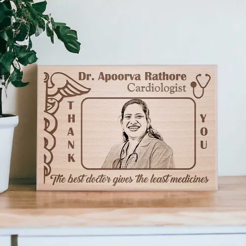 Personalized Engraved Photo Plaque For Doctor