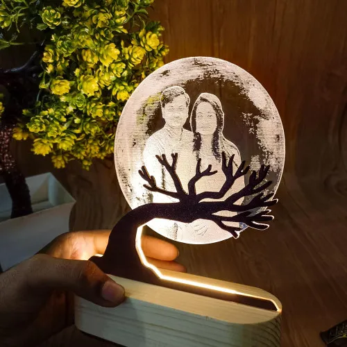 Customized 3D Illusion Moon Lamp