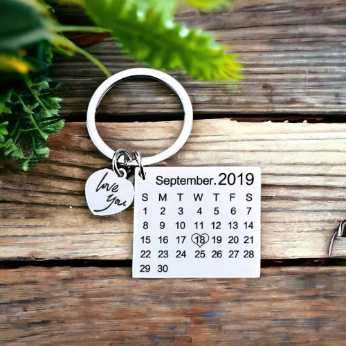 Square Metal Keychain