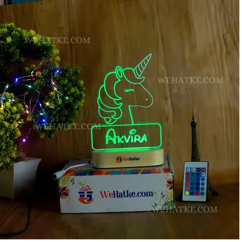 Customized Unicorn night lamp for kids