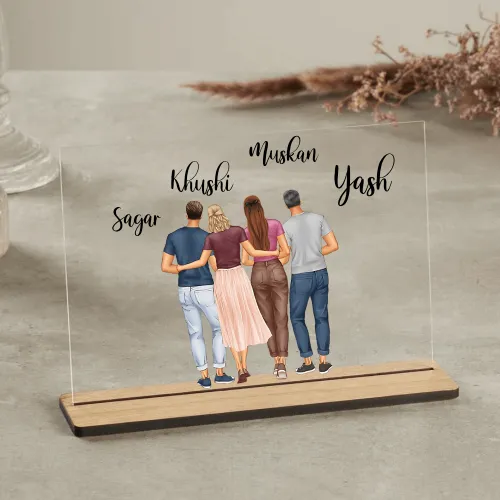 Customized table Top Plaque For Family
