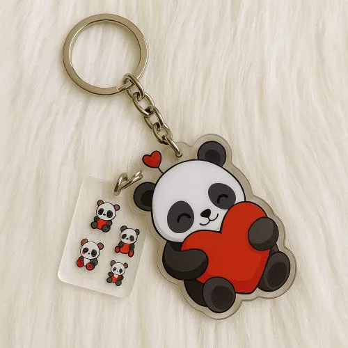 Cute Teddy Bear Combo Keychain For Girls