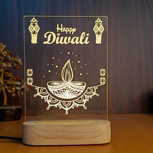 Happy Diwali Diya Lamp