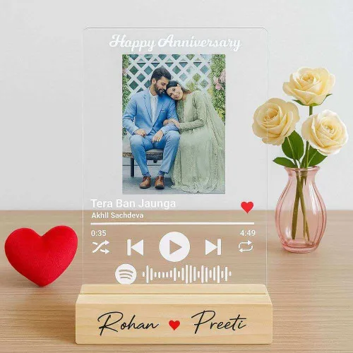 Customized Spotify Plaque with Photo and Song