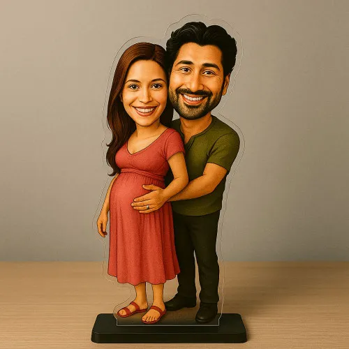 Customized Pregnancy Celebration Caricature