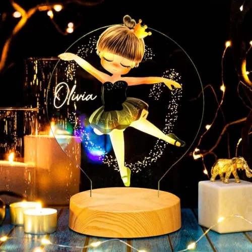 Customized Ballet Dancer Kids Night Light