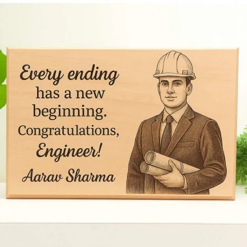 Personalized Engineer Graduation Wooden