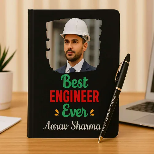 Custom Engineer Diary with Pen