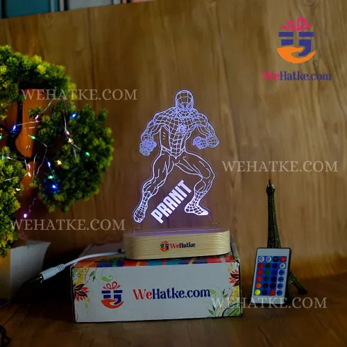 Customized Spider man LED lamp for kids