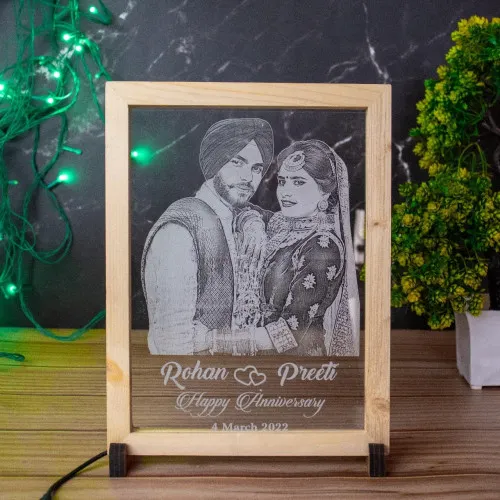 Engraved Photo Frame With Date
