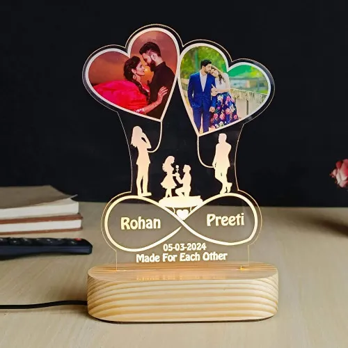 Personalized Romantic LED Photo Lamp For Couples