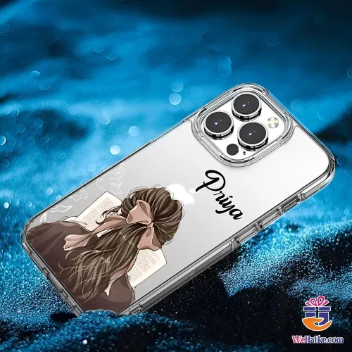 Customized Back Case for girl reading book