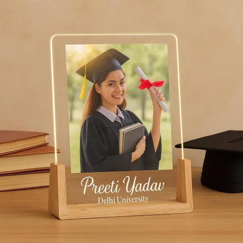 Customized Graduation Photo Acrylic LED Frame Plaque
