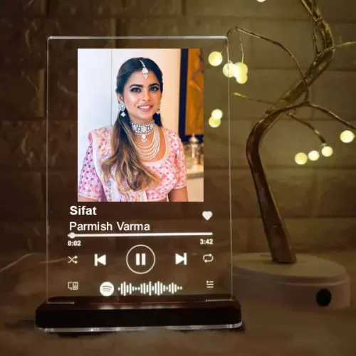 Customized Spootify Lamp Plaque for Sister